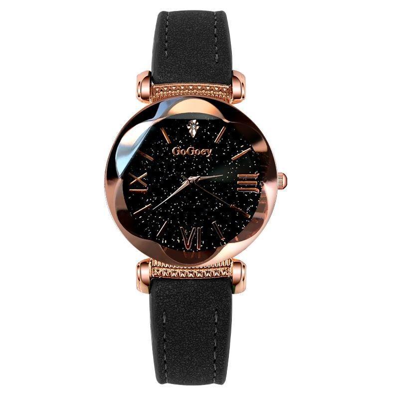 Relógio Luxo Feminino Céu Estrelado Diamante - Frete Gratis