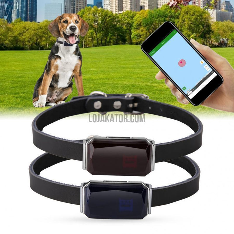 Coleira Rastreadora GPS a prova de agua e poeira (IP67) Cães e gatos
