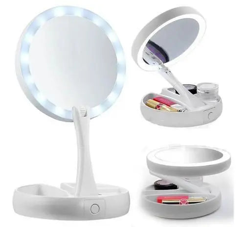 Espelho Smart Light - Led e usb (Lente especial com aumento de 10X )